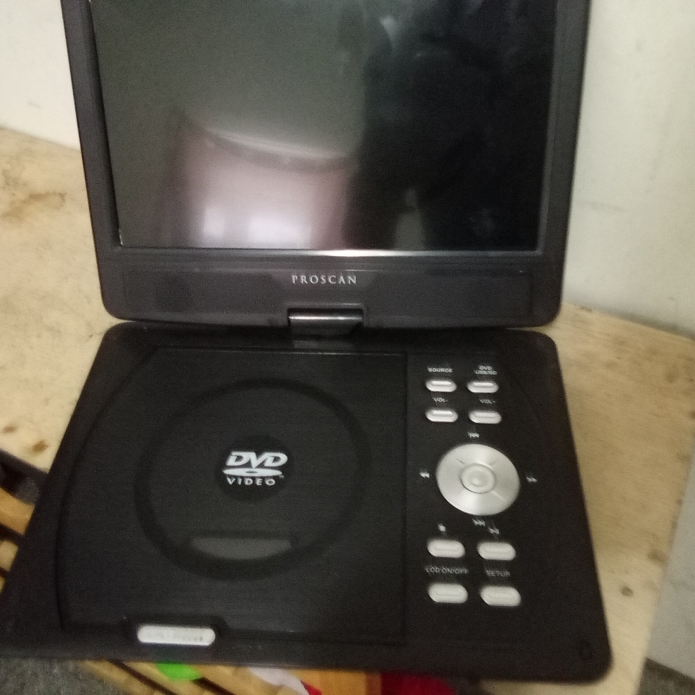Black Portable DVD Player